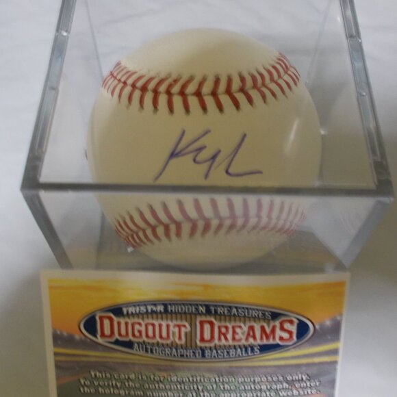 Kyle Lewis TRISTAR Hidden Treasures Signed Baseball Dugout Dreams Mariners - Picture 1 of 3